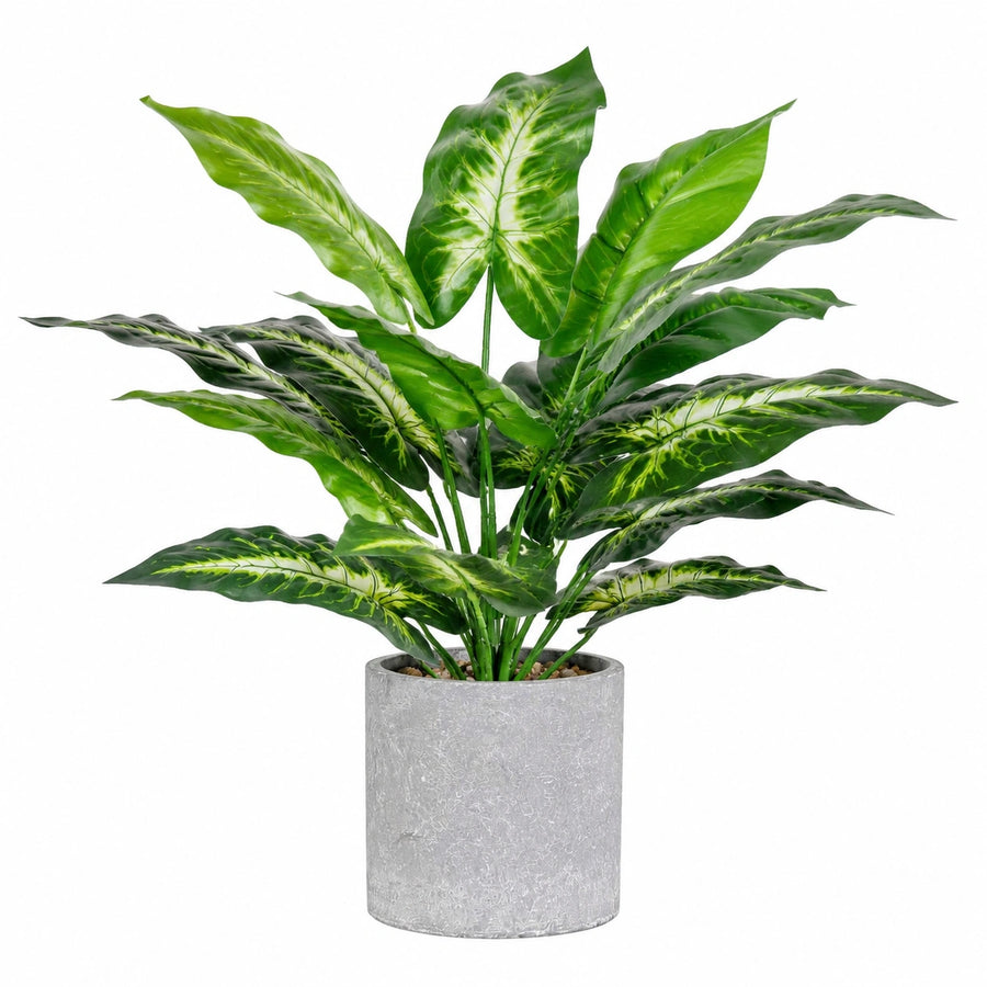Plante verte artificielle en pot 90 cm feuillage plastique vert décoration intérieure style tropical