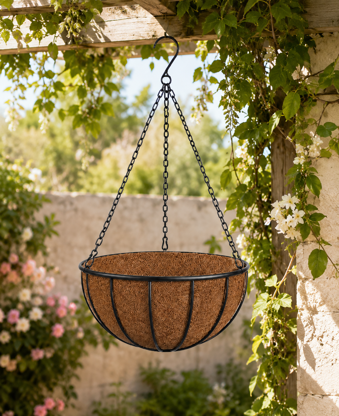 Pot de fleurs suspendu