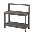 Table de jardinage 90 x 45 x 120 cm en bois gris avec étagères