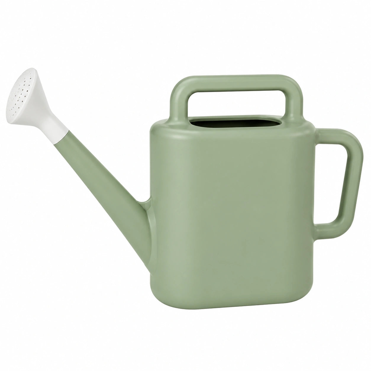 Arrosoir 33 cm en plastique vert avec pomme d'arrosage pour jardinage
