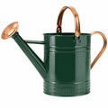 Arrosoir 10 L en métal vert et cuivre avec pomme d'arrosage pour jardin
