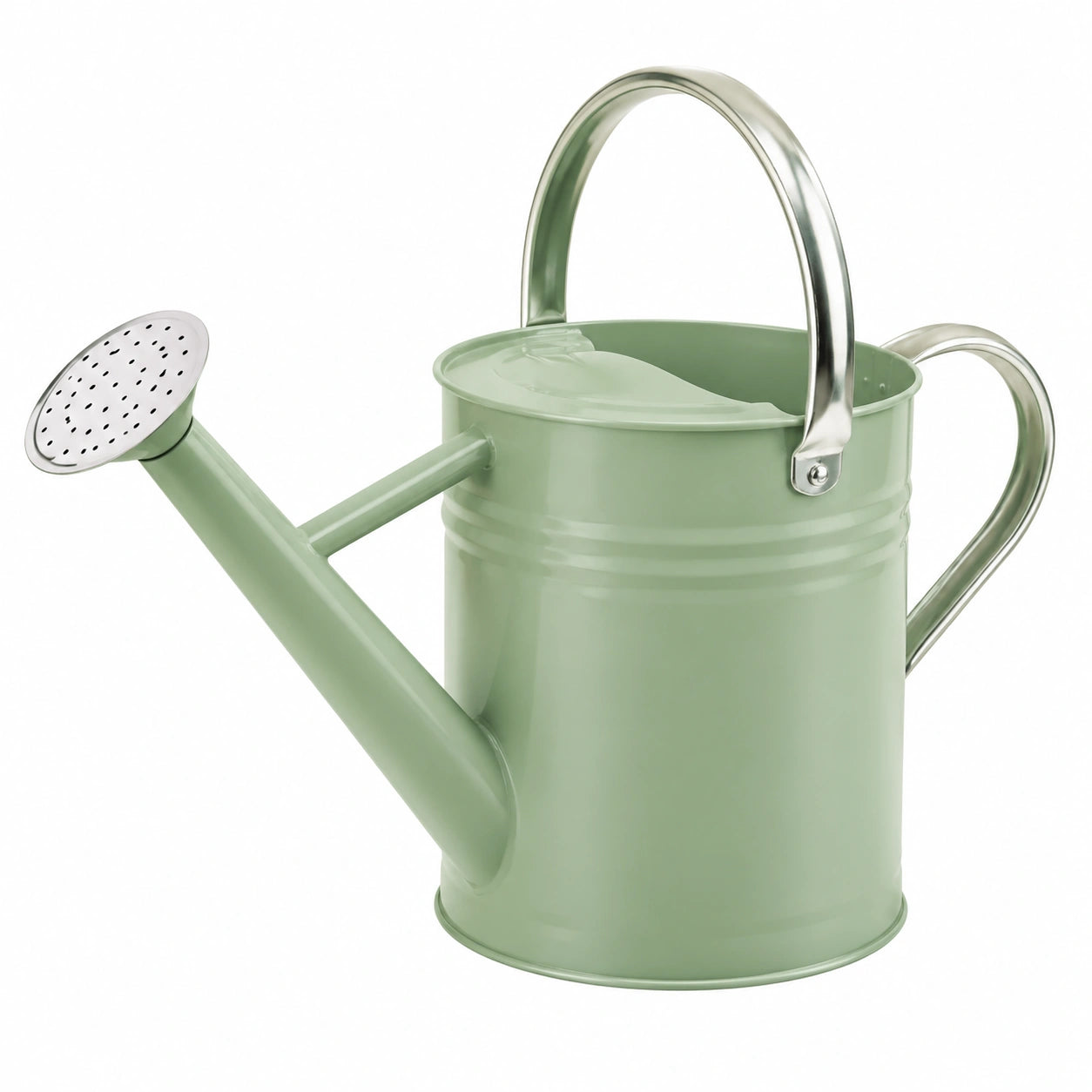 Arrosoir 10 L en métal vert avec pommeau - jardinage