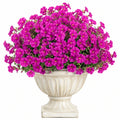 Plante fleurie artificielle en pot 75 cm fuchsia pour décoration intérieure