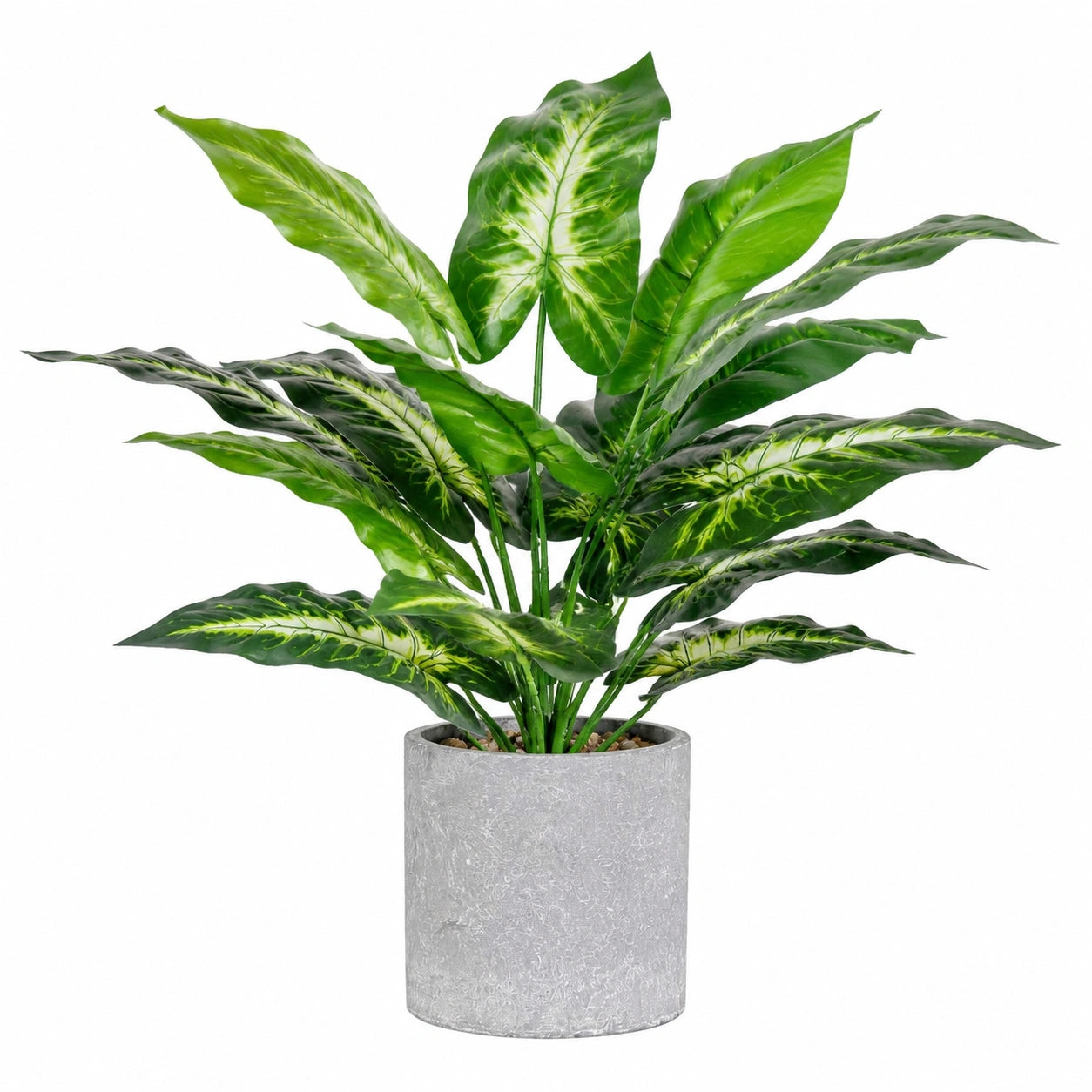 Plante verte artificielle en pot 90 cm feuillage plastique vert décoration intérieure style tropical